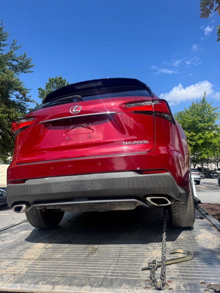 lexus car towing